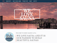 Tablet Screenshot of nordicmarinesauna.com